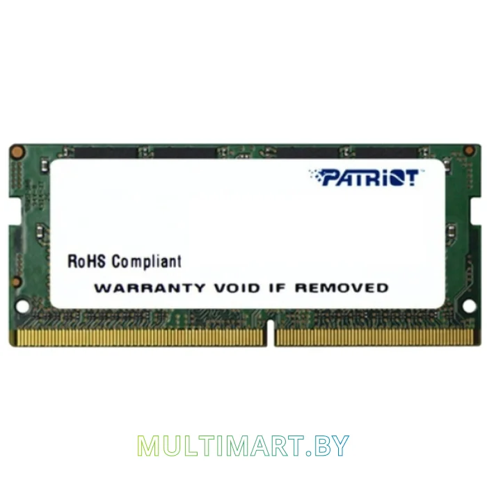 Оперативная память Patriot 8GB DDR4 SODIMM PS4-17000 (PSD48G213381S)